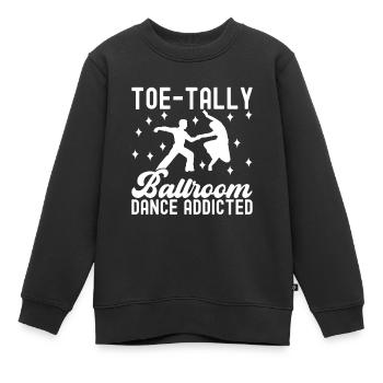 Ballsaal Tanz Ballsaaltänzer Gesellschaftstänzer - Kinder Premium Organic Sweatshirt - Schwarz - Vorne - AI Model Kid Female (0cm)