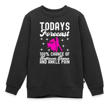 Danse de salon Danseuses de salon Danseuses de salon Danseuses de salon - Sweat Premium enfant bio - noir - Devant - AI Model Kid Female (0cm)