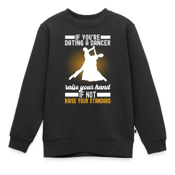 Danse de salon Danseuses de salon Danseuses de salon Danseuses de salon - Sweat Premium enfant bio - noir - Devant - AI Model Kid Female (0cm)