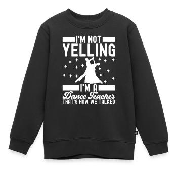 Ballsaal Tanz Ballsaaltänzer Gesellschaftstänzer - Kinder Premium Organic Sweatshirt - Schwarz - Vorne - AI Model Kid Female (0cm)