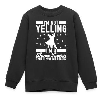 Ballsaal Tanz Ballsaaltänzer Gesellschaftstänzer - Kinder Premium Organic Sweatshirt - Schwarz - Vorne - AI Model Kid Female (0cm)