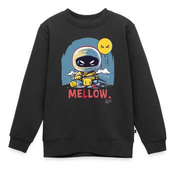 weicher Marshmallow Ninja - Kinder Premium Organic Sweatshirt - Schwarz - Vorne - AI Model Kid Female (0cm)