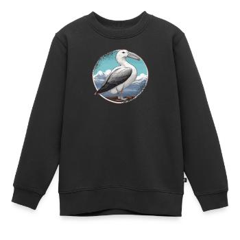 Vogelzüchter Ornithologe Vogelbeobachter - Kinder Premium Organic Sweatshirt - Schwarz - Vorne - AI Model Kid Female (0cm)