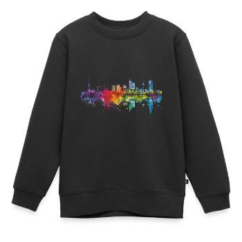 Ludwigshafen am Rhein - Kinder Premium Organic Sweatshirt - Schwarz - Vorne - AI Model Kid Female (0cm)