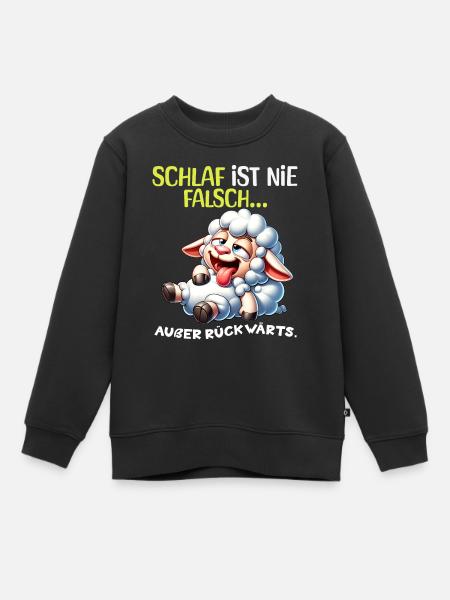 Je suis fatigué Paresseux Drôle Pyjama Matin Grognements - Sweat Premium enfant bio - noir