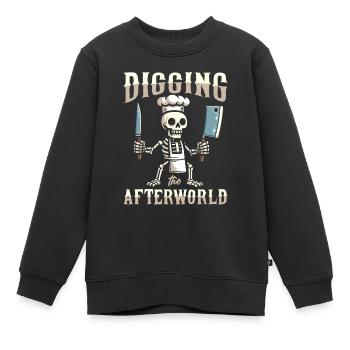 Boucher Boucher Boucher Squelette de Boucher - Sweat Premium enfant bio - noir - Devant - AI Model Kid Female (0cm)