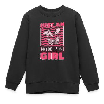 Entomologie Entomologe Insekt - Kinder Premium Organic Sweatshirt - Schwarz - Vorne - AI Model Kid Female (0cm)