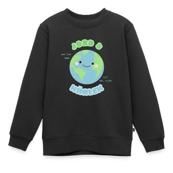 KAWAII ERDE - Kinder Premium Organic Sweatshirt - Schwarz - Vorne - AI Model Kid Female (0cm)