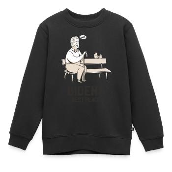 Le meilleur endroit de Biden - Élection présidentielle amusante - Sweat Premium enfant bio - noir - Devant - AI Model Kid Female (0cm)