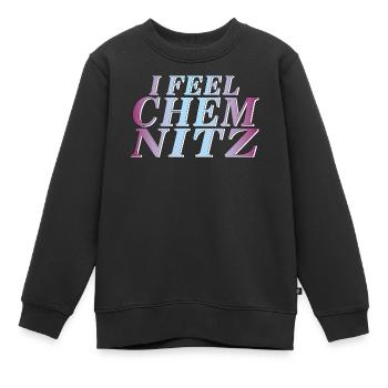 JE ME SENS CHEMNITZ - Sweat Premium enfant bio - noir - Devant - AI Model Kid Female (0cm)