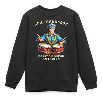 MUSIQUE DE FANFARE - Sweat Premium enfant bio - noir - Devant - AI Model Kid Female (0cm)