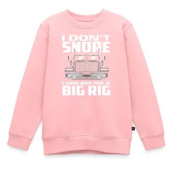 Lkw-Fahrer Schnarchen - Kinder Premium Organic Sweatshirt - Rosa - Vorne - AI Model Kid Female (0cm)
