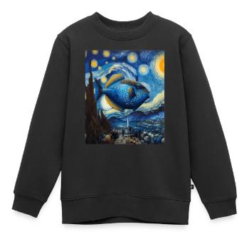 Humuhumunukunukuapuaa Riff-Drückerfisch Sternennac - Kinder Premium Organic Sweatshirt - Schwarz - Vorne - AI Model Kid Female (0cm)