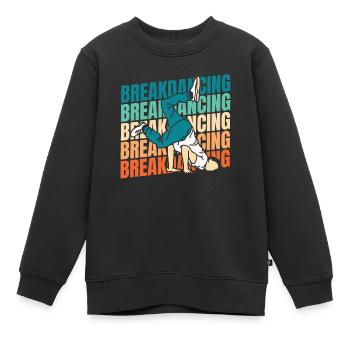 Breakdance Breakdancer Breakdancing - Kinder Premium Organic Sweatshirt - Schwarz - Vorne - AI Model Kid Female (0cm)