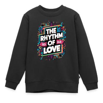 Der Rhythmus Der Liebe 90s R&B - Kinder Premium Organic Sweatshirt - Schwarz - Vorne - AI Model Kid Female (0cm)