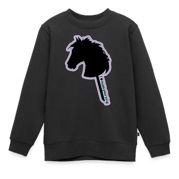 Cheval de loisir- cheval de loisir- cheval de loisir - Sweat Premium enfant bio - noir - Devant - AI Model Kid Female (0cm)