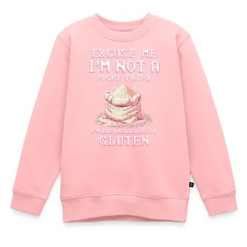 Allergie au gluten Intolérance au gluten - Sweat Premium enfant bio - rose - Devant - AI Model Kid Female (0cm)