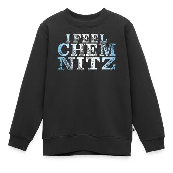 JE ME SENS CHEMNITZ - Sweat Premium enfant bio - noir - Devant - AI Model Kid Female (0cm)