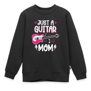 Guitare électrique Sillet de guitare électrique - Sweat Premium enfant bio - noir - Devant - AI Model Kid Female (0cm)