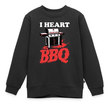 Grillades Barbecue Grillades de fête Barbecue professionnel - Sweat Premium enfant bio - noir - Devant - AI Model Kid Female (0cm)