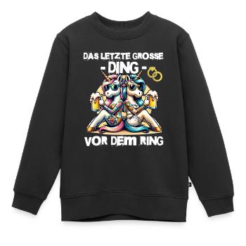 Enterrement de vie de garçon Mariée Enterrement de vie de jeune fille Grondement de femmes - Sweat Premium enfant bio - noir - Devant - AI Model Kid Female (0cm)