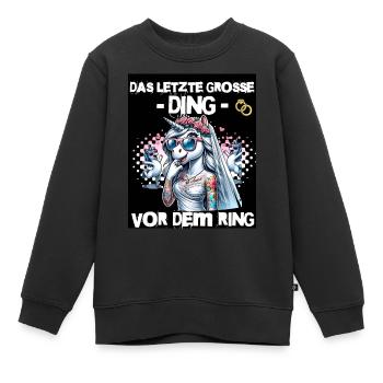 Enterrement de vie de garçon Mariée Enterrement de vie de jeune fille Grondement de femmes - Sweat Premium enfant bio - noir - Devant - AI Model Kid Female (0cm)