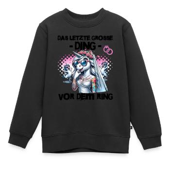 Enterrement de vie de garçon Mariée Enterrement de vie de jeune fille Grondement de femmes - Sweat Premium enfant bio - noir - Devant - AI Model Kid Female (0cm)