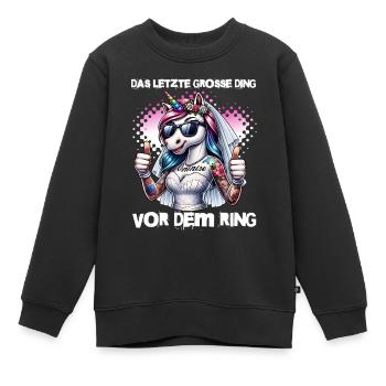 Enterrement de vie de garçon Mariée Enterrement de vie de jeune fille Grondement de femmes - Sweat Premium enfant bio - noir - Devant - AI Model Kid Female (0cm)