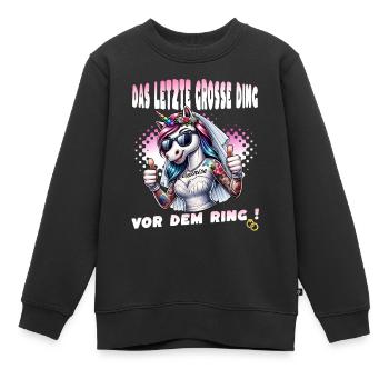 Enterrement de vie de garçon Mariée Enterrement de vie de jeune fille Grondement de femmes - Sweat Premium enfant bio - noir - Devant - AI Model Kid Female (0cm)