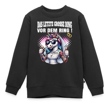 Enterrement de vie de garçon Mariée Enterrement de vie de jeune fille Grondement de femmes - Sweat Premium enfant bio - noir - Devant - AI Model Kid Female (0cm)