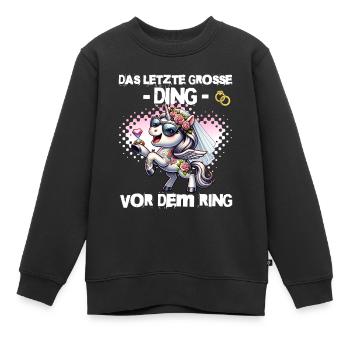 Enterrement de vie de garçon Mariée Enterrement de vie de jeune fille Grondement de femmes - Sweat Premium enfant bio - noir - Devant - AI Model Kid Female (0cm)