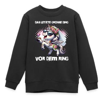 Enterrement de vie de garçon Mariée Enterrement de vie de jeune fille Grondement de femmes - Sweat Premium enfant bio - noir - Devant - AI Model Kid Female (0cm)