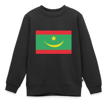 Drapeau de la Mauritanie - Sweat Premium enfant bio - noir - Devant - AI Model Kid Female (0cm)