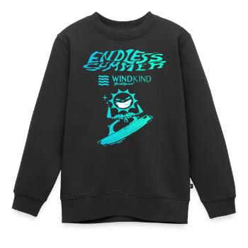 Endless Summer - Kids Premium Organic Sweatshirt - black - Front - AI Model Kid Female (0cm)