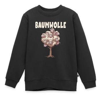 Baumwolle Schafe für einen Schafliebhaber - Kinder Premium Organic Sweatshirt - Schwarz - Vorne - AI Model Kid Female (0cm)