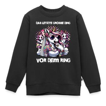 Enterrement de vie de garçon Mariée Enterrement de vie de jeune fille Grondement de femmes - Sweat Premium enfant bio - noir - Devant - AI Model Kid Female (0cm)