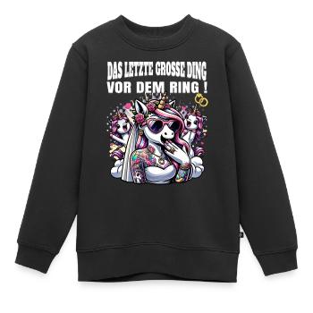 Enterrement de vie de garçon Mariée Enterrement de vie de jeune fille Grondement de femmes - Sweat Premium enfant bio - noir - Devant - AI Model Kid Female (0cm)