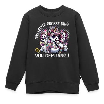 Enterrement de vie de garçon Mariée Enterrement de vie de jeune fille Grondement de femmes - Sweat Premium enfant bio - noir - Devant - AI Model Kid Female (0cm)