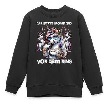 Enterrement de vie de garçon Mariée Enterrement de vie de jeune fille Grondement de femmes - Sweat Premium enfant bio - noir - Devant - AI Model Kid Female (0cm)