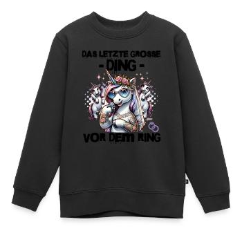 Enterrement de vie de garçon Mariée Enterrement de vie de jeune fille Grondement de femmes - Sweat Premium enfant bio - noir - Devant - AI Model Kid Female (0cm)