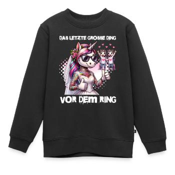 Enterrement de vie de garçon Mariée Enterrement de vie de jeune fille Grondement de femmes - Sweat Premium enfant bio - noir - Devant - AI Model Kid Female (0cm)