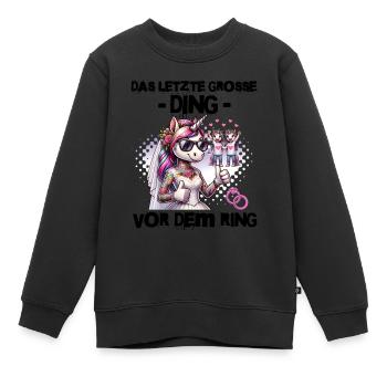 Enterrement de vie de garçon Mariée Enterrement de vie de jeune fille Grondement de femmes - Sweat Premium enfant bio - noir - Devant - AI Model Kid Female (0cm)