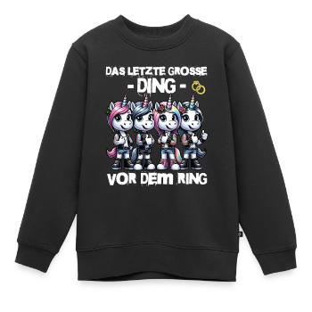 Enterrement de vie de garçon Mariée Enterrement de vie de jeune fille Grondement de femmes - Sweat Premium enfant bio - noir - Devant - AI Model Kid Female (0cm)