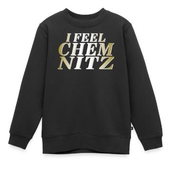 JE ME SENS CHEMNITZ - Sweat Premium enfant bio - noir - Devant - AI Model Kid Female (0cm)