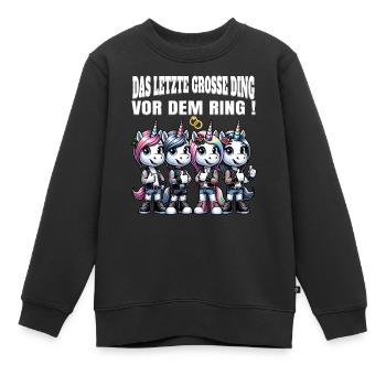 Enterrement de vie de garçon Mariée Enterrement de vie de jeune fille Grondement de femmes - Sweat Premium enfant bio - noir - Devant - AI Model Kid Female (0cm)