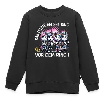 Enterrement de vie de garçon Mariée Enterrement de vie de jeune fille Grondement de femmes - Sweat Premium enfant bio - noir - Devant - AI Model Kid Female (0cm)