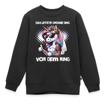 Enterrement de vie de garçon Mariée Enterrement de vie de jeune fille Grondement de femmes - Sweat Premium enfant bio - noir - Devant - AI Model Kid Female (0cm)