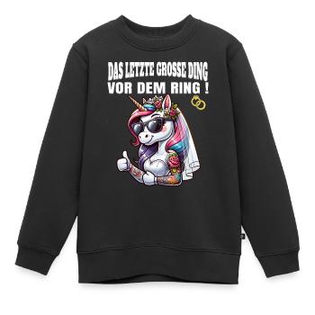 Enterrement de vie de garçon Mariée Enterrement de vie de jeune fille Grondement de femmes - Sweat Premium enfant bio - noir - Devant - AI Model Kid Female (0cm)