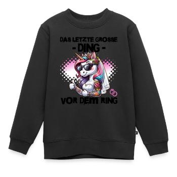 Enterrement de vie de garçon Mariée Enterrement de vie de jeune fille Grondement de femmes - Sweat Premium enfant bio - noir - Devant - AI Model Kid Female (0cm)