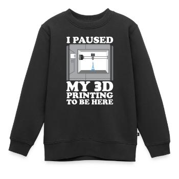 Filament d’imprimante 3D Impression 3D Impression 3D Imprimante 3D - Sweat Premium enfant bio - noir - Devant - AI Model Kid Female (0cm)